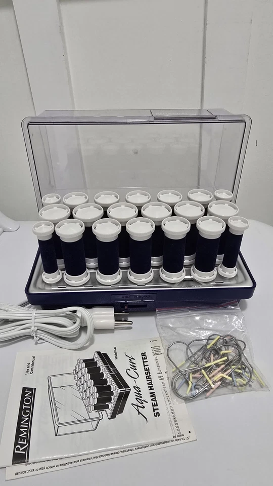 Remington K-40 Aqua Curl 20 Velvety Curlers Rollers Steam Setting Tested - Image 2 of 4