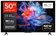 TCL SMART 4K Google TV 50V6C-UK 50" Ultra HD HDR LED Google Assistant