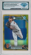 2016 Bowman Chrome National MADISON BUMGARNER Gold /50 💎 DSG 10 Gem Mint