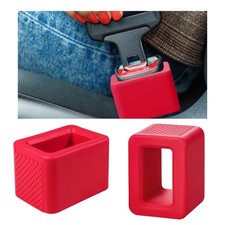 2 PCS Seat Belt Buckle Holder, Silicone Buckle Booster Raises Your Seat Belt ...