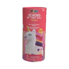 Avenir Sewing My First Doll Unicorn DIY Kids Beginner Arts Crafts Soft Toy Kit