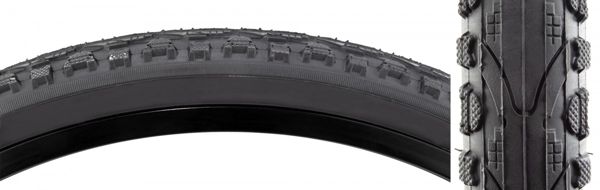 Sunlite Khan 700x50 Wire Bicycle Tire - Reflective Sidewall Durable Rubber 7790₽