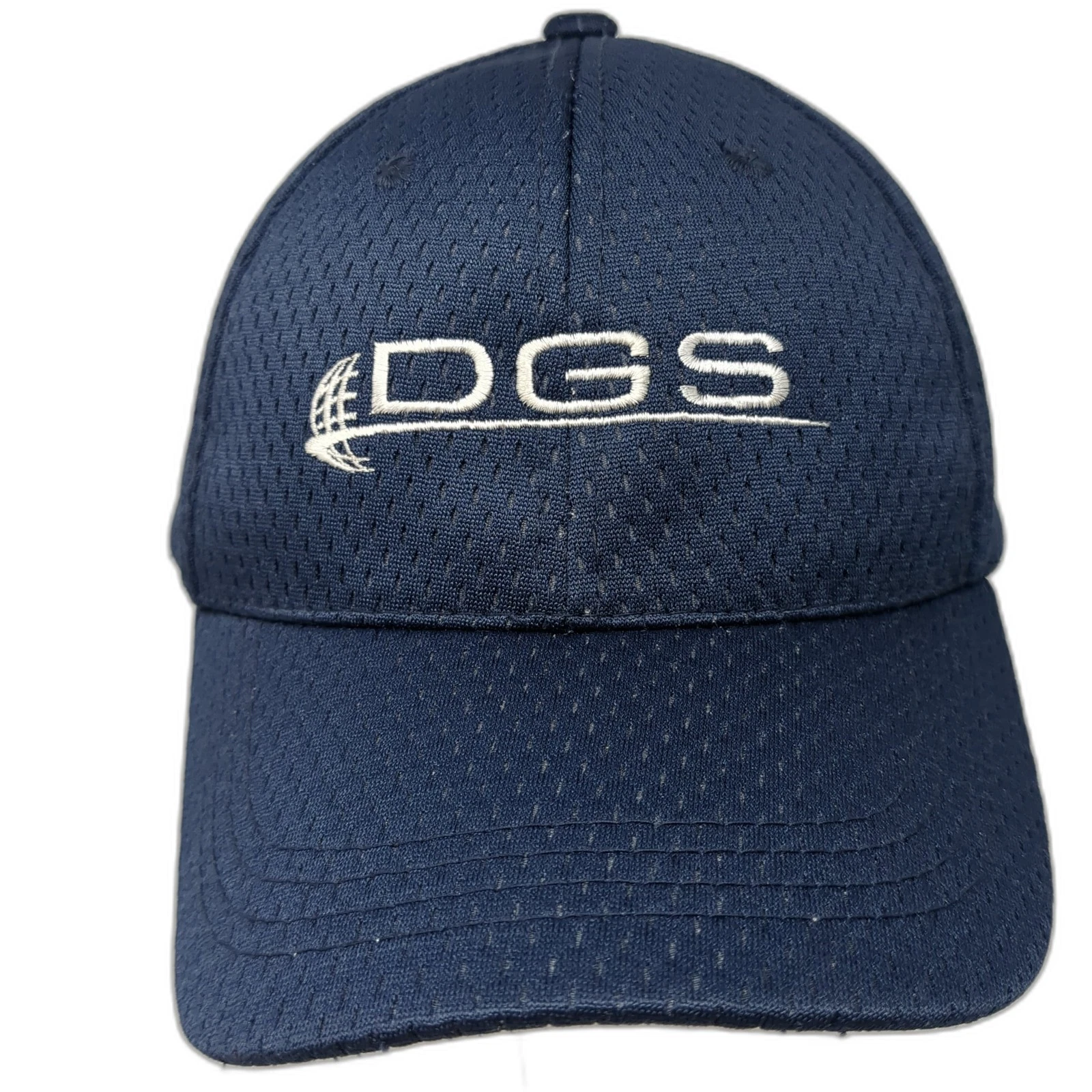 DGS Strapback Hat Blue One Size Adjustable Embroidered Outdoor Cap