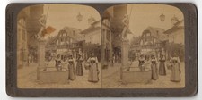 Stereo-Fotografie Underwood & Underwood, New York, Schweizerinnen in Tracht am  