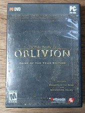 Elder Scrolls IV: Oblivion Game of the Year Edition PC, 2007 CIB w/ Map
