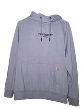 Carhartt Force Hooded Sweatshirt Women's XL 16-18 Lavender Pullover Fleece Read
