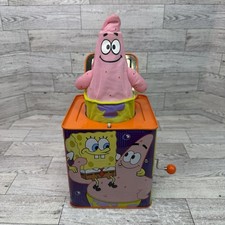 Vintage 2003 SpongeBob Jack In The Box Patrick Star Character Working