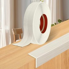 Wall Corner Protector Moulding Trim Peel and Stick Beige Wood 0.8 In x 10 Ft