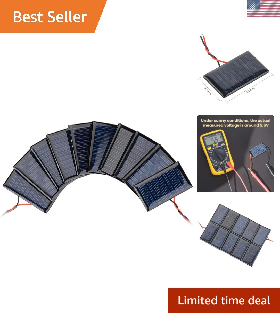 - 10pcs, 5v/30ma, Perfect For Renewable Diy Systems