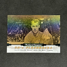 Upper Deck 2022-23 Parkhurst 50's Gold Flashbacks Gordie Howe FB-13 Red Wings