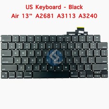 NEW US Black Keyboard for Apple MacBook Air 13" A2681 2022 A3113 2024 A3240 2025