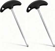 2 PCS Skate Lace Tightener, Premium Stainless Steel & Plastic Hockey Ice Skate L