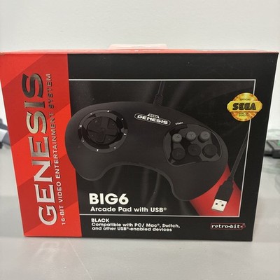 Retro-Bit BIG6 BIG6 Arcade Pad with USB