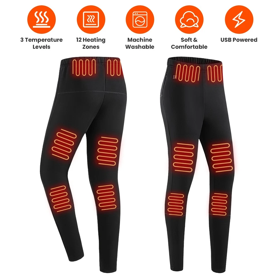 Heated Pants with 20000mAh Battery 12-Zone Heating Outdoor Trousers Hiking Pants - Image 3 of 4