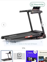 Reebok Jet 100z Folding Treadmill with Connected Fitness   pre assembled