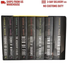 Throne of Glass Paperback Box Set (All 8 books) by Sarah J. Maas