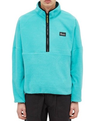 Penfield Mens Melwood Half Zip Fleece Jacket Medium Teal