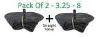 2 x 3.25 / 3.00 - 8 INNERTUBE & STRAIGHT VALVE / WHEELBARROW / WHEEL  INNER TUBE
