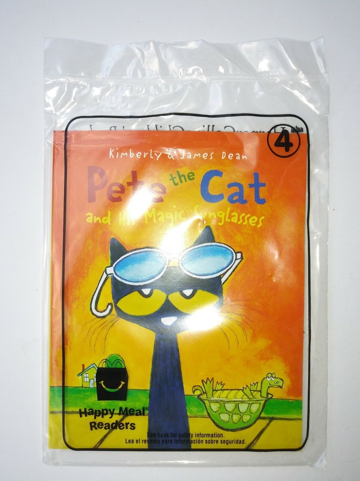 McDonalds Happy Meal Readers #4 Pete the Cat and His Magic Sunglasses ...