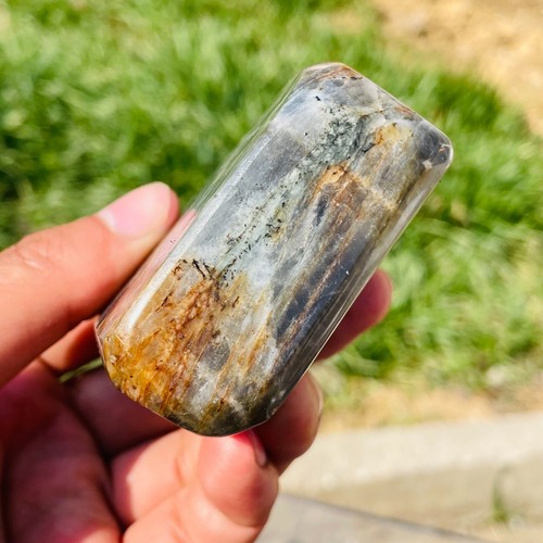347g Natural Purple Flash Labradorite Freeform Crystal Display Specimen Healing - Picture 19 of 21