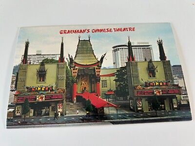 Grauman's Chinese Theatre Theater Hollywood California Postcard