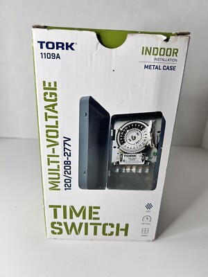 TORK 1109A-PC Indoor/Outdoor Time Switch 24 Hour Multi-Voltage 120/208-277V