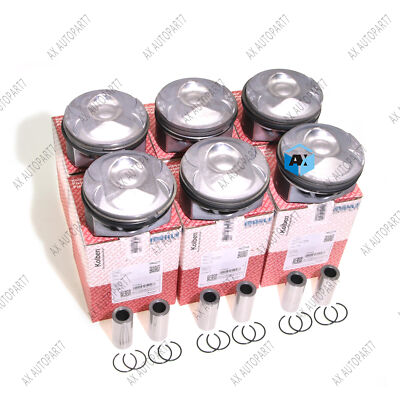 6pcs Pistons & Rings Set STD For Jaguar XF Land Rover Discovery 306PS AJ126 3.0L