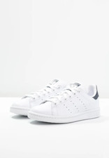 ADIDAS STAN SMITH MENS TRAINERS WHITE/BLUE ORIGINALS CLASSIC SNEAKERS SZ 10 BNIB