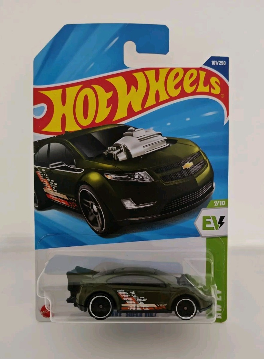 Hot Wheels 2025 Case E CHEVY SUPER VOLT GREEN HW EV LONG CARD