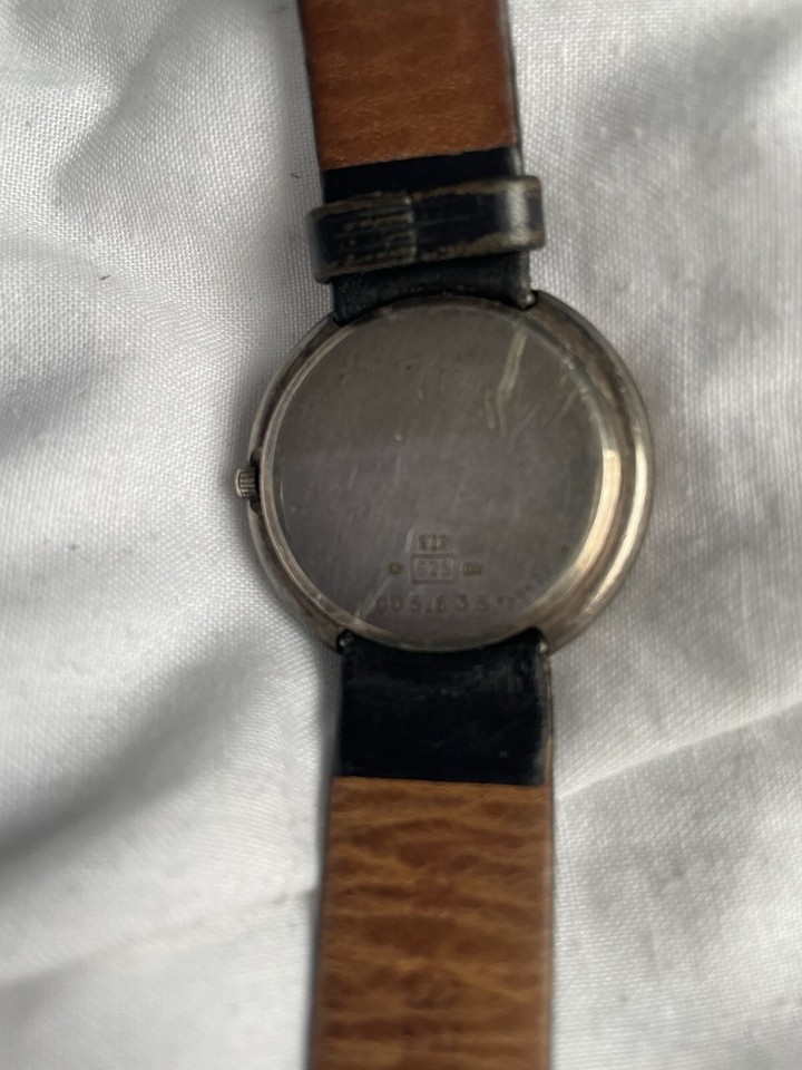 mens sterling silver wrist watch eBay