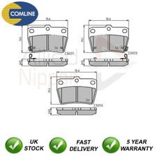 Brake Pads Set Rear Allied Nippon Fits Toyota RAV4 1994-2005 1.8 2.0 D