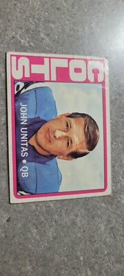 1972 Topps - #165 Johnny Unitas soft corners, still very nice see pics