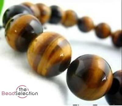 25 TIGERAUGE EDELSTEIN PERLEN 8mm CHAKRA STEINE SCHMUCKHERSTELLUNG GS51