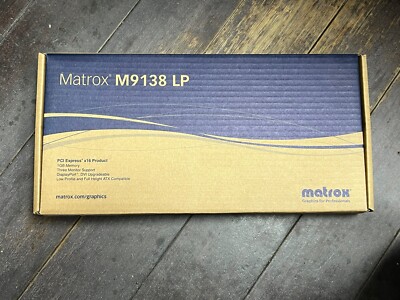 Matrox M9138-E1024LAF - LP 1 GB PCI Express x 16 Product
