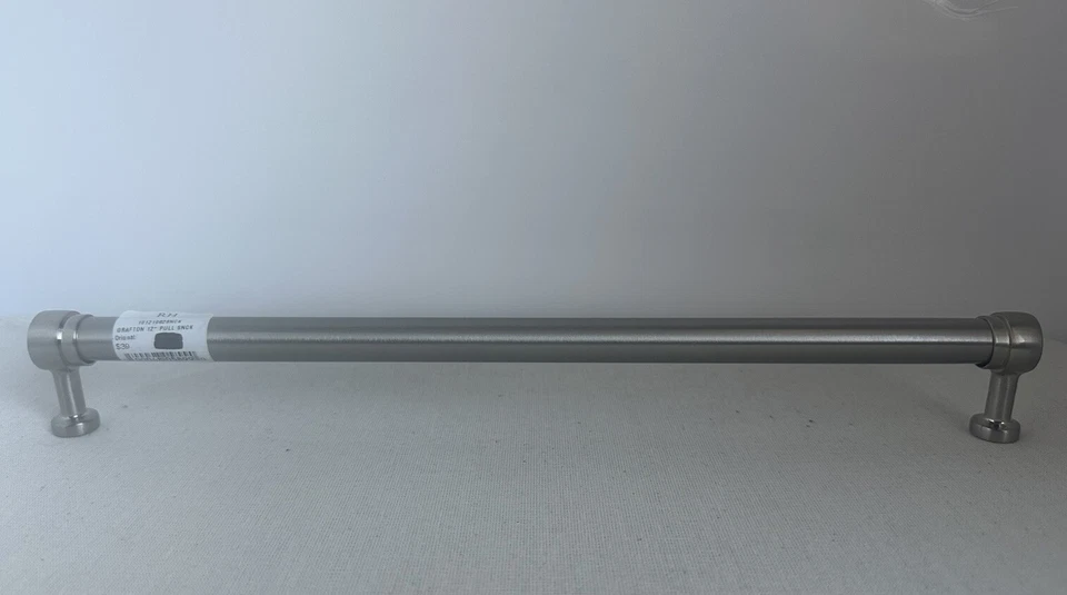 Herrajes de restauración Grafton 12" tirador de metal | Acabado: níquel satinado Foto 4 de 4