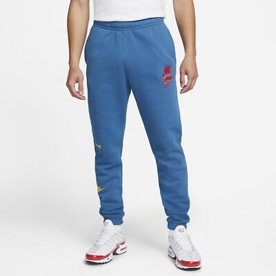 Nike Herren Hose Sportswear Sport Essentials BB - 407 (Blau/Rot/Gelb)