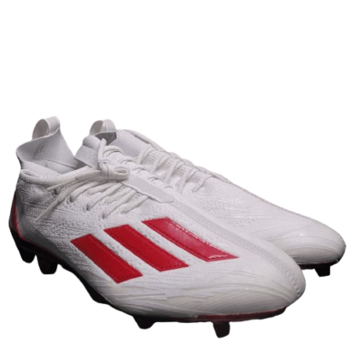 Adidas Adizero Mens Sizes PRIMEKNIT Low Top Football Cleats White/Red HP8740 Adidas Adizero Primeknit White Red Football Cleats Men main image 3
