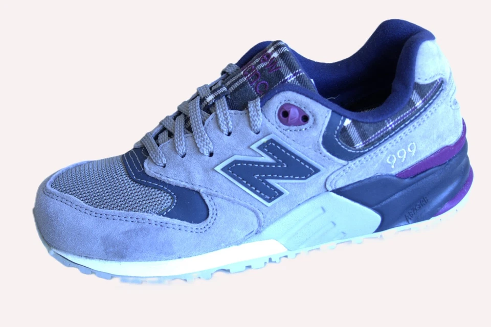 Zapatos para mujer New Balance 999, gris/púrpura talla 5,5. Leer descripción Foto 2 de 4