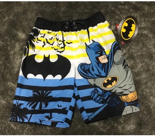 Boys Batman Justice League Swim Trunks Bottoms Size 4 New With Tags - Picture 3 of 9