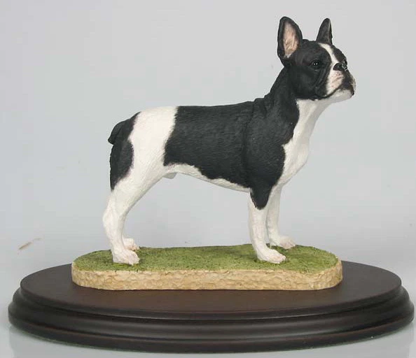 französische Bulldogge figur hund Naturecraft hundefigur dogge alabaster sw
