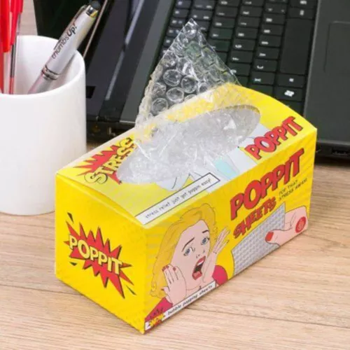 Bubble Paper Film Pressure Relief Toy 18 Times Pinch Toy Office Venting - Picture 2 of 10