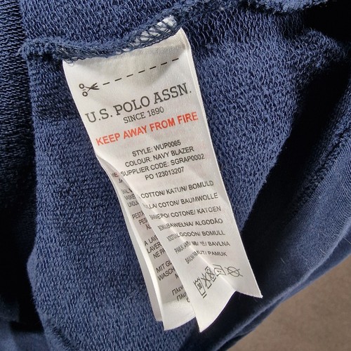 Us Polo Assn 3xl Womens Jumper 20 Blue 1/4 Zip Pony Logo Pullover Sweater - Picture 7 of 9
