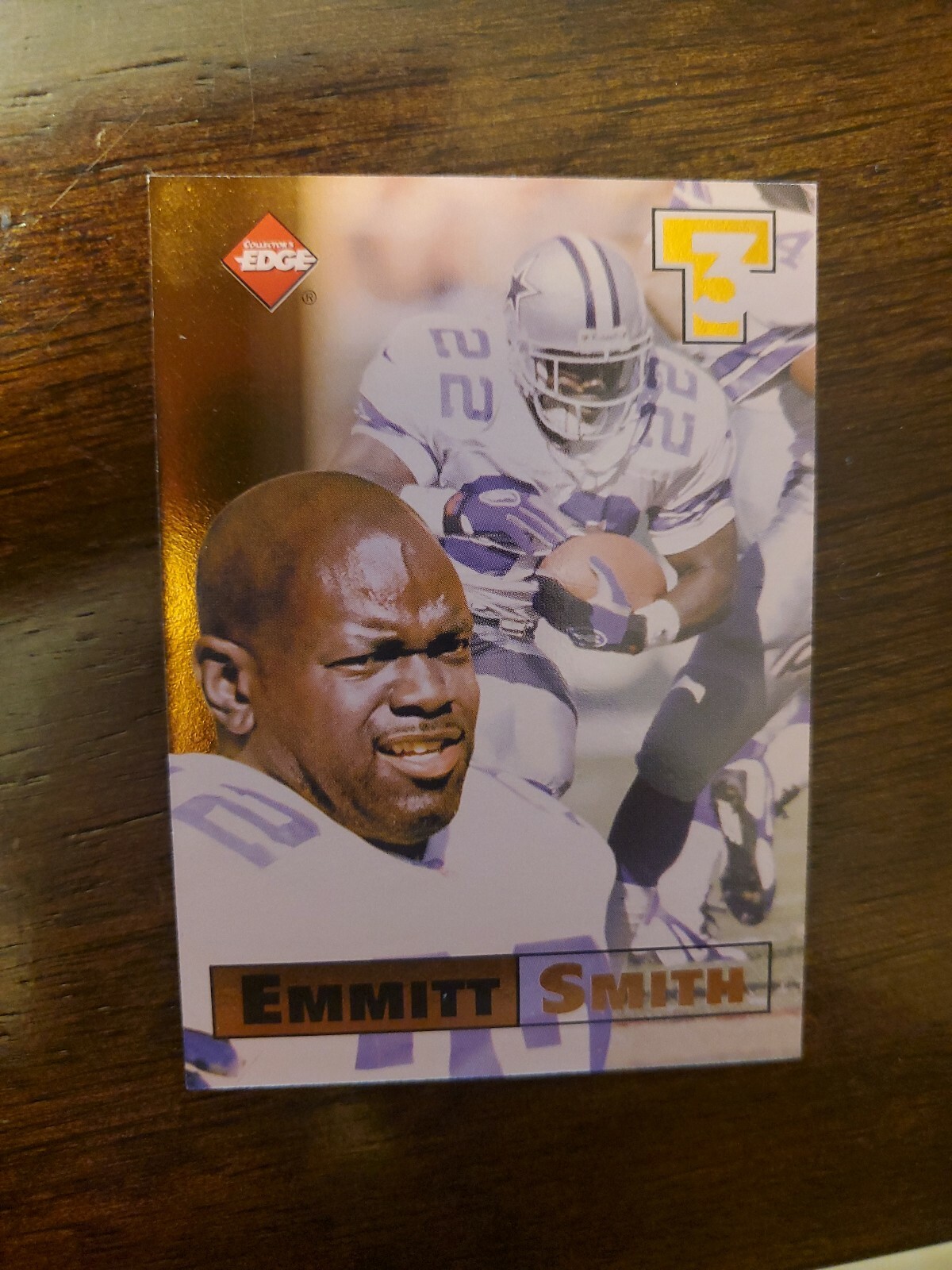 Collector's Edge 1998 primer lugar triple amenaza #15 Emmitt Smith