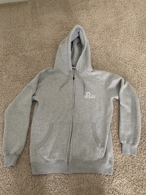 Pursue Fitness Grey Zip-Up Hoodie Size M Men