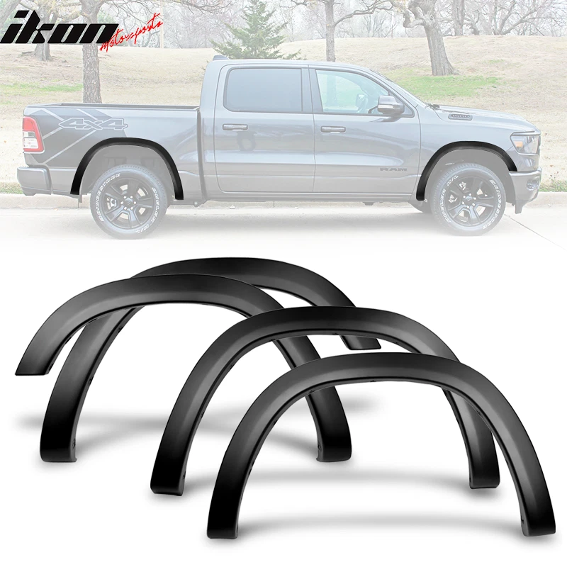 Fits 19-24 Dodge Ram 1500 OE V2 Style Textured Black Fender Flares 4PCS Set - PP
