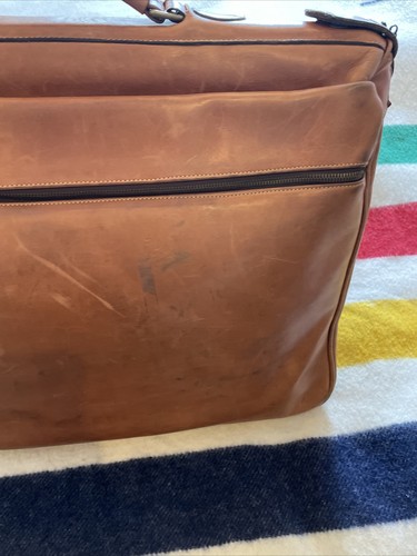 Tusting Leather Garment Bag Rare - Picture 9 of 24