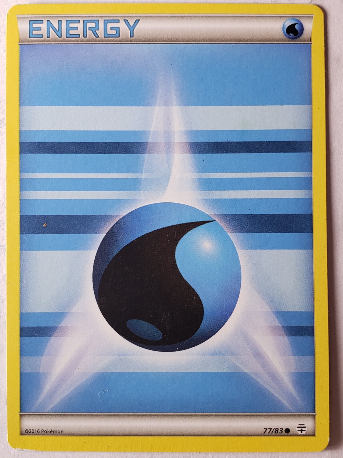 Water Energy 77/83 LP - XY Generations Pokemon Card $2 Combined Shipping