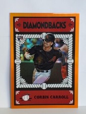 2023 Bowman Chrome Corbin Carroll RC SSP /25 ORANGE ASCENSIONS REFRACTOR 🌠🐍