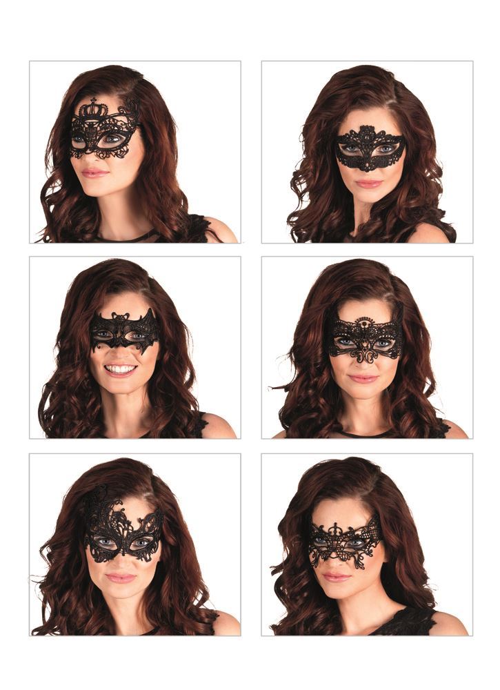 Boland Lace Masquerade Mask (1x randomly sent) Fancy Dress Costume