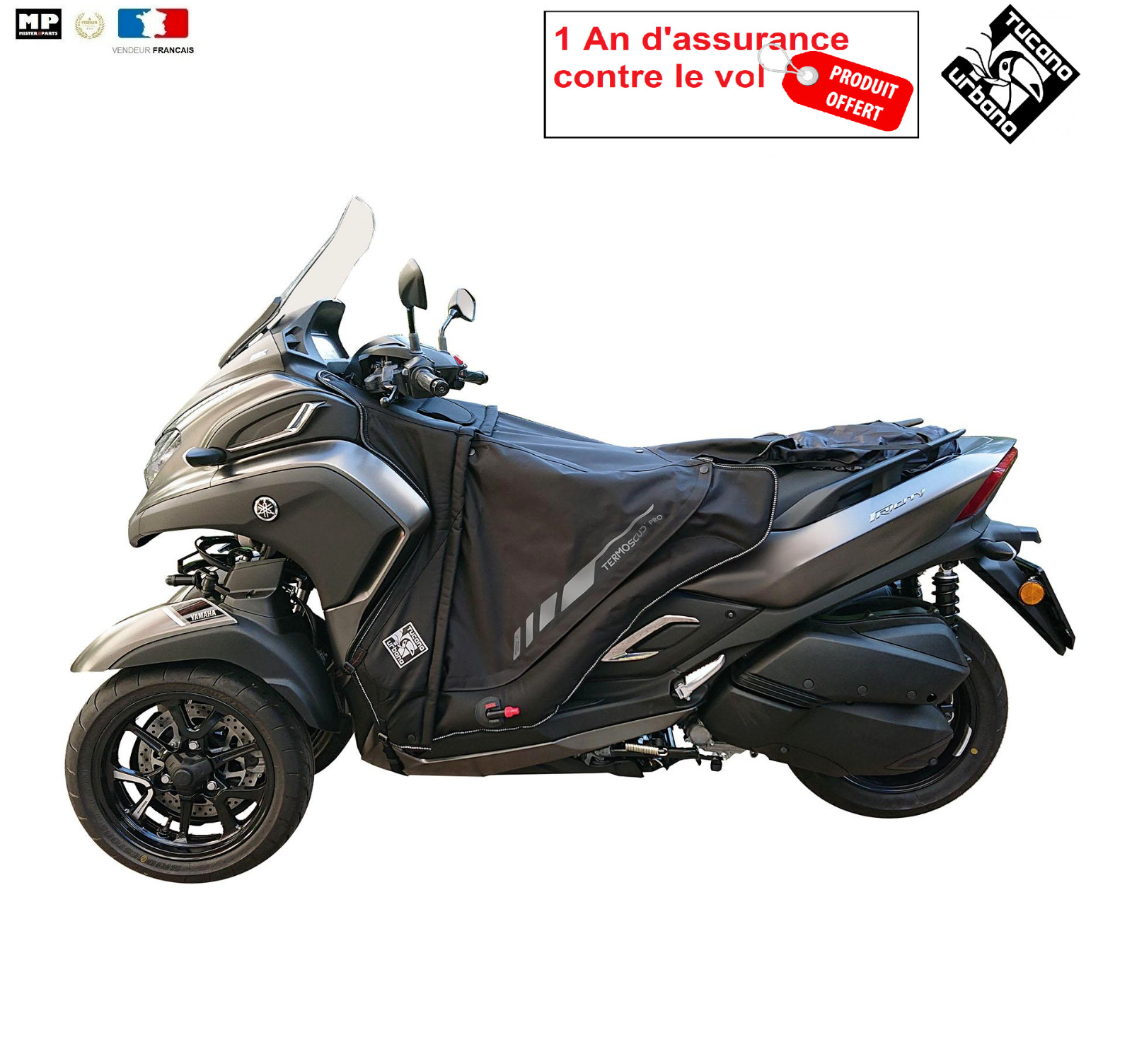 Tablier hiver Tricity 300 Tucano Urbano pour rester au chaud durant vos trajets urbains